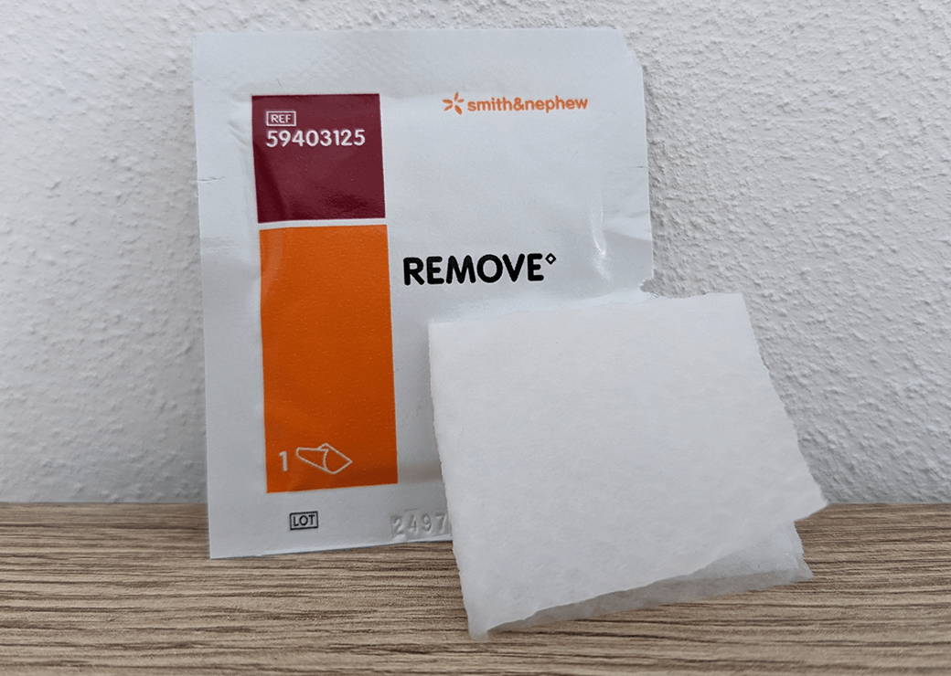  JJ CARE Adhesive Remover Wipes Pack Of 50 6x7 Inches, Large  Stoma Wipes